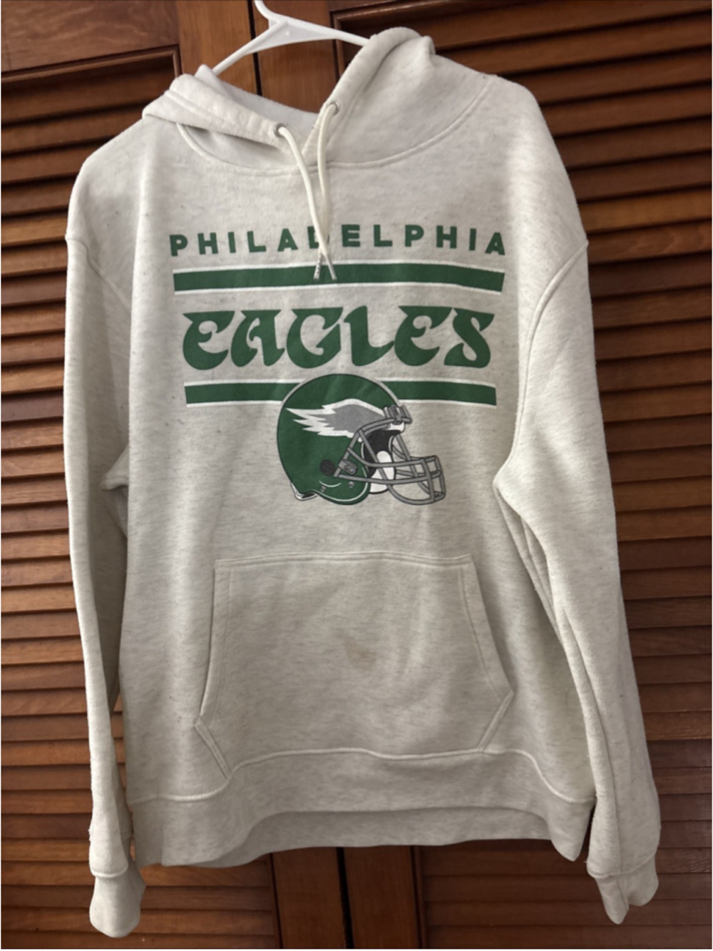 Philadelphia Eagles NFL Hoodie Sweatshirt Adult Size Large VTG 80's 90's Logo